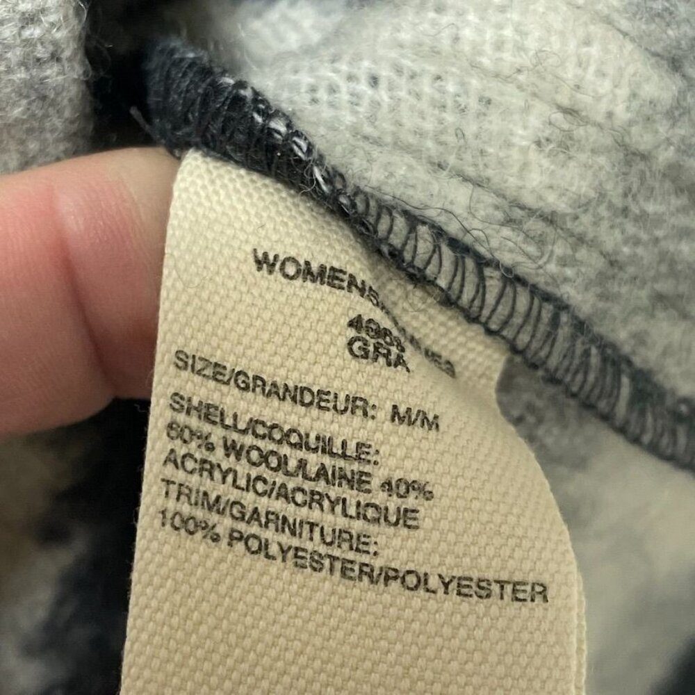 Woolrich Womens Hooded Wool Blend Pullover Sweater M Tribal Pattern c099 - Picture 6 of 10